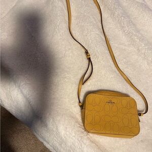 Coach Yellow Crossbody Camera Bag